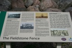 Plaque commemorating early pioneers in the Orillia area Fieldstone Fence Plaque at Scout Valley