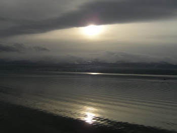 A December Sunset Over Comox Harbour